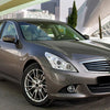Infiniti G37 G35 G25 Q40 Sedan 2 x Clear Front Headlight Lens Covers (2010-2015)
