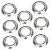 Truck Trailer LED Marker Light Covers 100Pc 3/4" Round Chrome Bezels