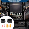 Dodge RAM 2019-2022 - 2 Pcs Black Radio Audio Tune Switch Knob Cover