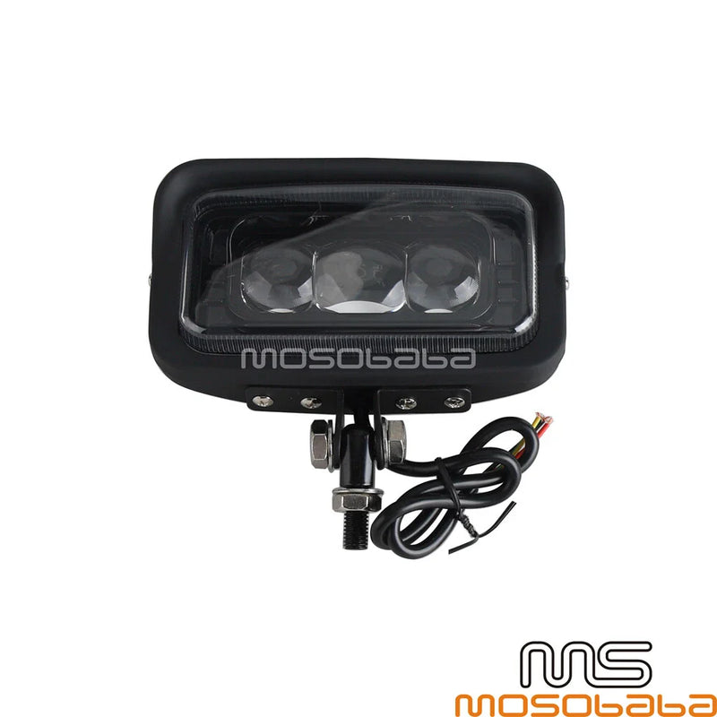 Harley FLHTC Black Shell LED Custom Headlight w/ Hi/Lo Beam