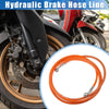 Motorcycle Hydraulic Brake Hose Line 220cm 86.61in 10mm Orange