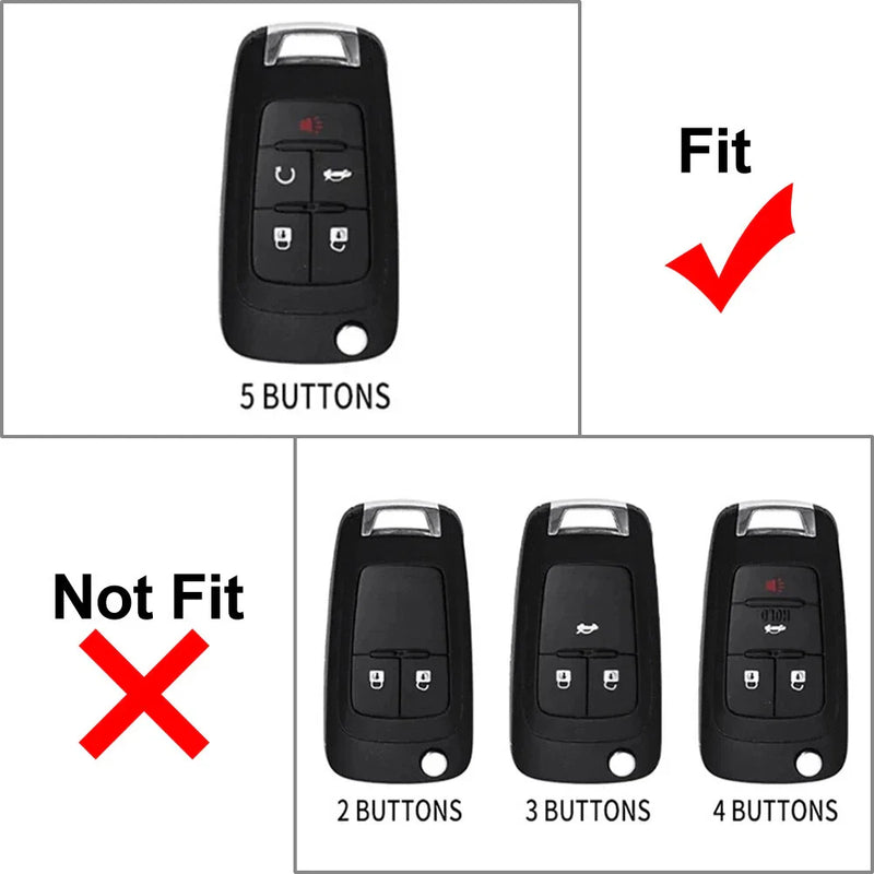 Chevrolet Impala Silver Keyless Entry Remote Fob Cover (2014-2019)