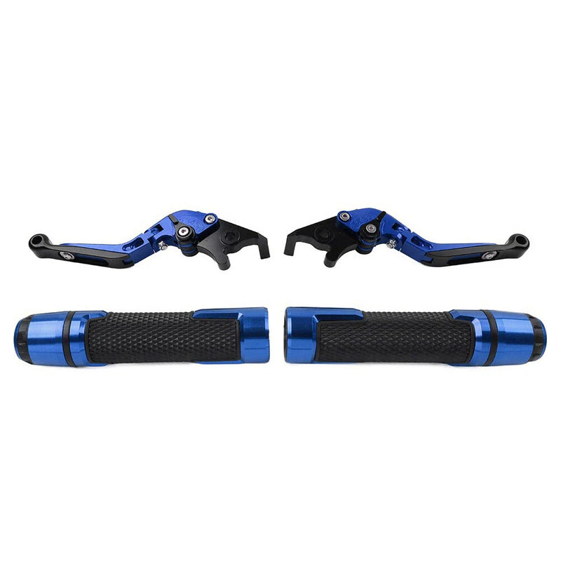 Suzuki GSXR600 / 750 Blue Extendable Brake Clutch Levers Grip Set (2006-2019)