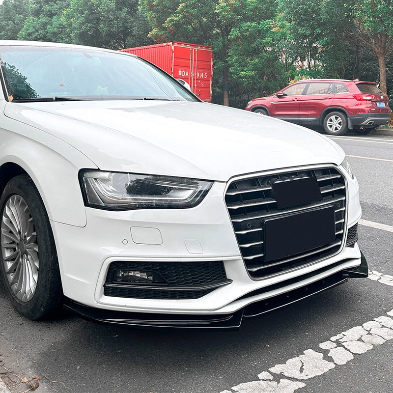 Audi A4 S4 B8.5 Sline Front Spoiler Lip Splitter Kit (2013-2016)