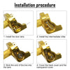 Universal Gold CNC 7/8'' Motor Handlebar Twist Throttle Grip