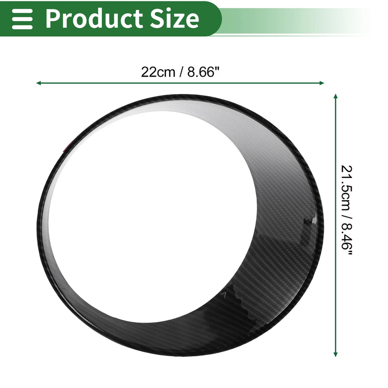 Jeep Wrangler (2024) ABS Carbon Fiber Black 2 x Car Headlight Trim Bezels