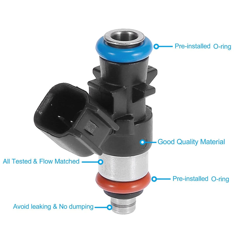 Dodge Challenger Charger Jeep Wrangler 3.6L 6pcs Fuel Injector (2011-2023)