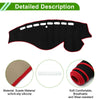 Honda Odyssey (2009-2014) Sun Protector Pad Black Red Dash Cover Mat