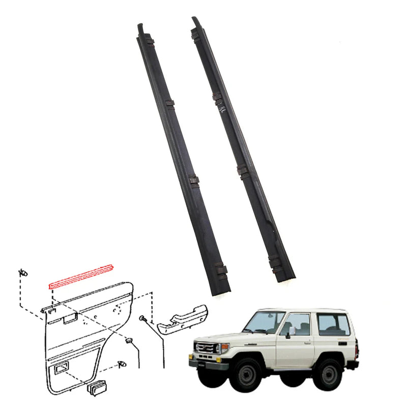 Toyota Land Cruiser GRJ76 HZJ76 VDJ79 2007-2021 Rear Door Glass Weatherstrip