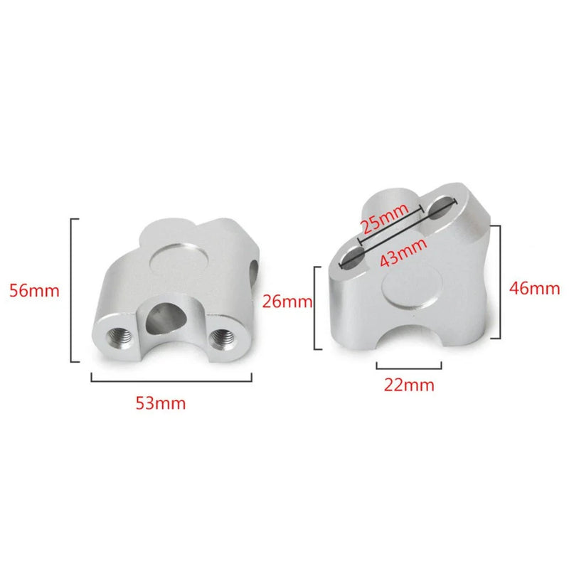 Honda CB500X NC750X 2 x Motorcycle Handlebar Riser Mount Bracket Clamps