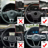 VW Golf, Atlas, Sharan, Touareg Black Steering Wheel Paddle Shifter Extensions (2020-2023)