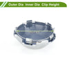 LEXUS LX470 (2005-2007) Silver Tone Plastic 1 Pc Wheel Center Cap