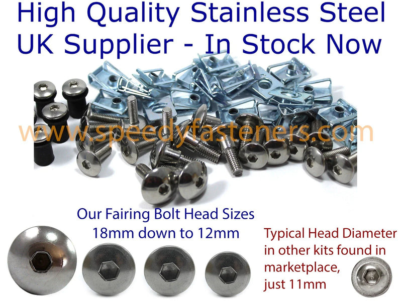 Yamaha RD 350 F1 F2 YPVS Stainless Steel Fairing Screen Bolt (1985–1995)