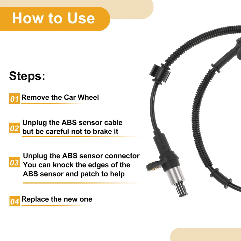 Ford Excursion Front Right ABS Wheel Speed Sensor (2000-2005)