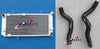 Suzuki TL1000S Aluminum Radiator + Black Silicone Hose (1997-2001)