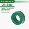 Oil Seal Rotary Shaft Seal TPU 8x15x6mm High Pressure Green 5 Pcs