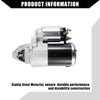 Chrysler Sebring 2007-2010 - Durable Replacement Part Starter Motor
