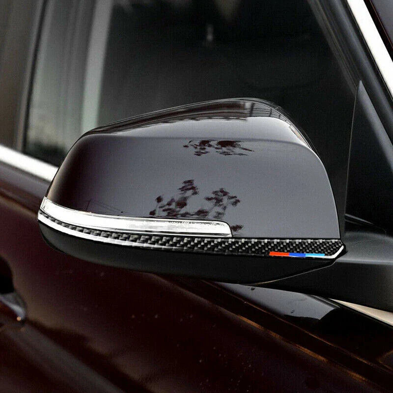 BMW 1 2 3 4 Series Carbon Fiber Rearview Mirror Cover Trim (2012-2020)