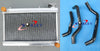 Honda TRX250 TRX250R Aluminum Radiator + Black Hose (1988-1989)