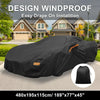 Chevrolet Corvette Aluminum Film Waterproof Car Cover with Driver Zipper