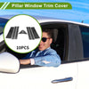 Dodge Grand Caravan Carbon Fiber Black 10pcs Door Pillar Window Trim