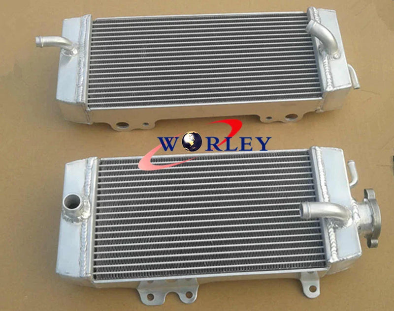 Kawasaki KXF250 KX250F (2009-2010) GREEN Hose Kit & Aluminum Radiator