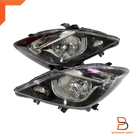 Mazda BT-50 Sport Black Headlight Lamp Assembly Pair (2012-2019)