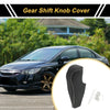 Honda Civic 2006-2011 Black Gray Faux Leather Car Gear Shift Knob Cover
