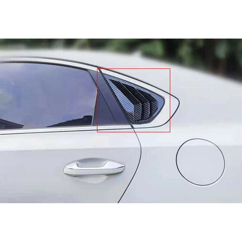 Kia Forte K3 Carbon Fiber Side Window Air Vents Scoop Covers (2019-2021)