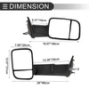 Dodge Ram 1500 2013-2018 with Turn Signal Light - 1 Pair Tow Mirrors