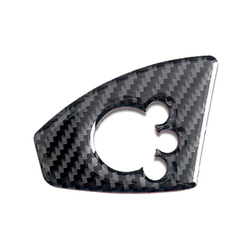 Audi TT TTRS Carbon Fiber Black Interior Door Lock Button Cover Trim (2008-2014)