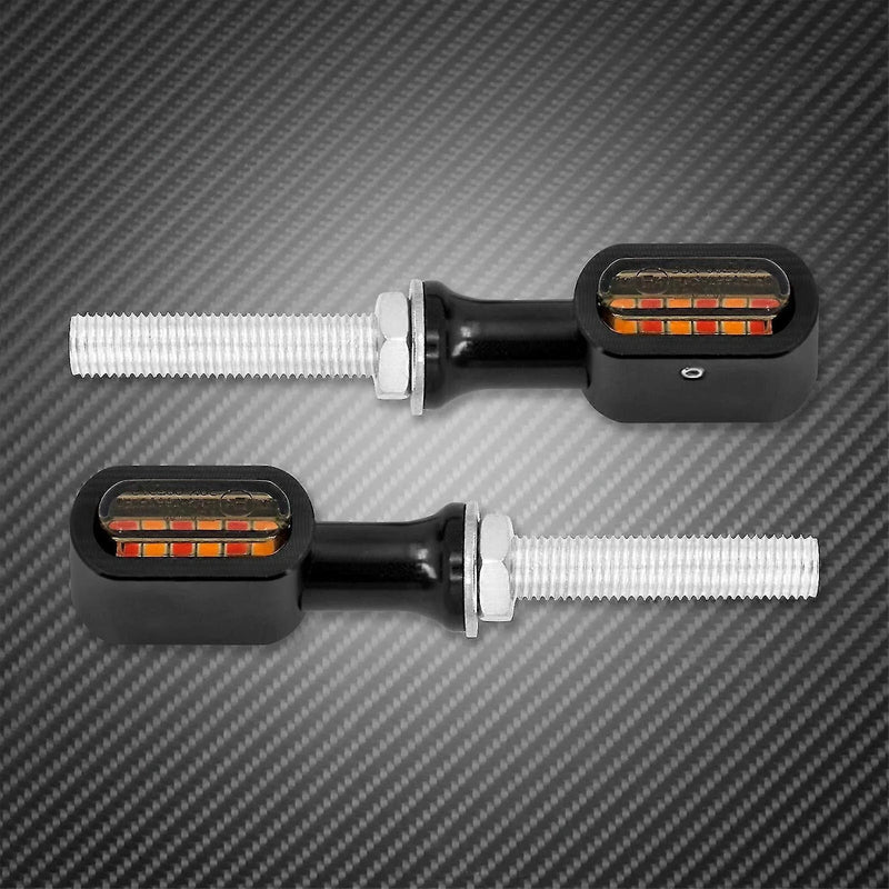Harley Softail Touring Sportster Rear Mini LED E Mark Turn Signal Lights