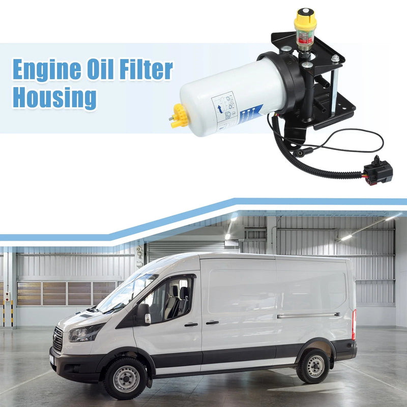 Ford Transit 2004-2014 Diesel Filter Assembly (Black & White)