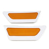 Audi A4 Front Bumper Reflector Side Marker Lights  Yellow (2017-2019)