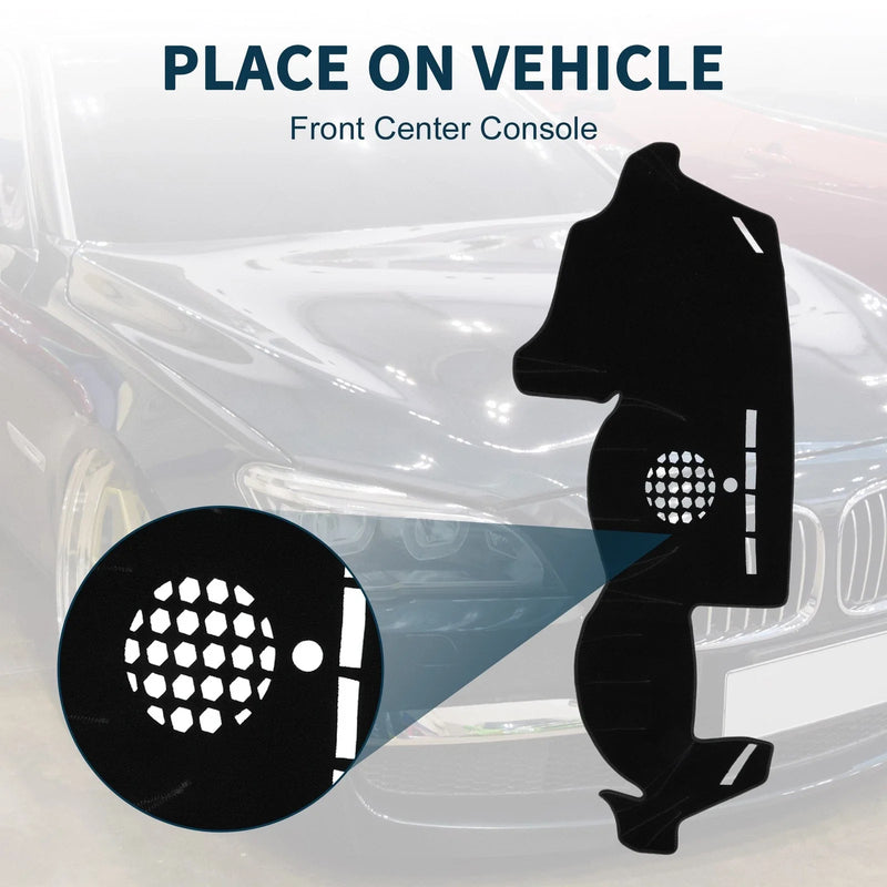 BMW 6 Series (2003-2010) Sun Protector Black Dashboard Cover Mat