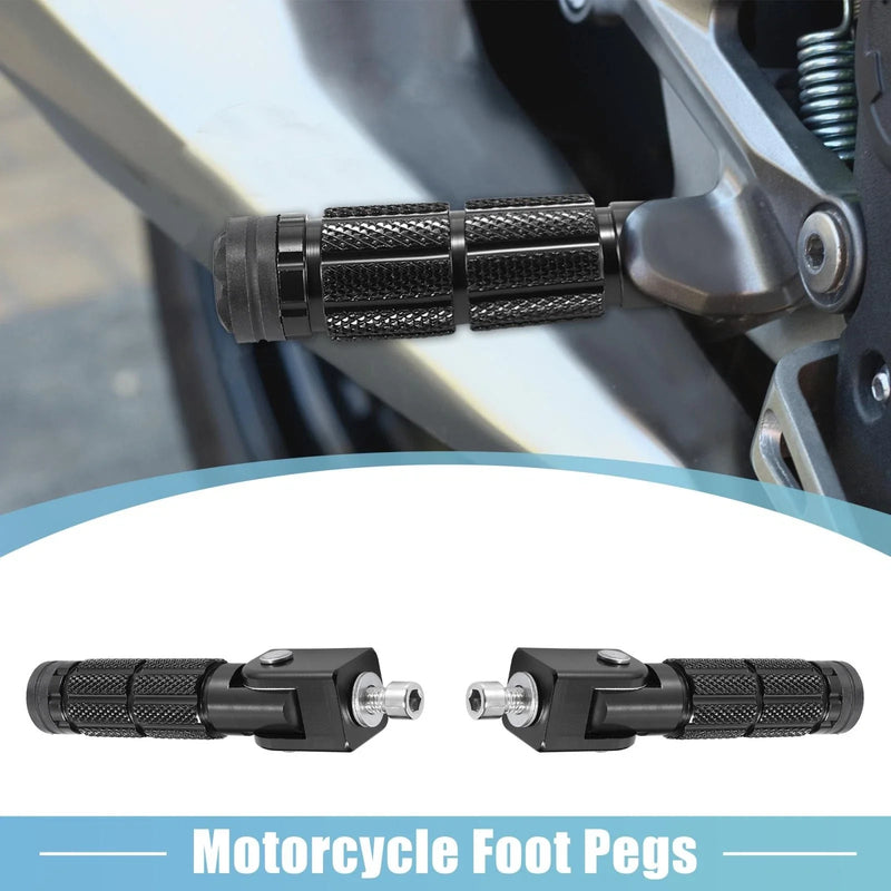 Motorcycle Pair 7mm Aluminum Alloy Rearset Footpeg Fold Footrest