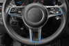 Porsche Cayman Steering Wheel Button Cover Trim Carbon 3 x (2018-2020)