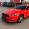 Ford Mustang Gloss Black Front Bumper Spoiler Lip (2015-2017)