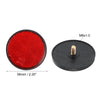 Motorcycle 4pcs M6x1.0 Red Universal Screw Mount Round Warning Reflector