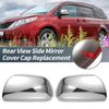 Toyota Sienna Pair Rearview Mirror Cover Overlay Chrome Plated (2011–2020)