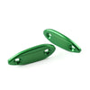 Kawasaki ZX6R Green Motorcycle Mirror Block Off Base Plates (2009-2012)