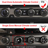Toyota Tacoma 4pcs Blue AC Climate Control Knob Trim (2016-2023)