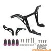 Harley Softail FXST Black Front & Rear Crash Bar w/Frame Sliders