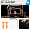 Anycubic Resin Printers 5 x FEP Film Sheets +  Cleaning Blades