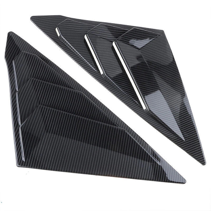 Honda Civic 11th 2x Carbon Side Vent Window Scoop Louver Cover Trim (2022)