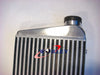 Universal Aluminum Turbo Intercooler 430x300x75mm 76mm Inlet/Outlet