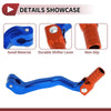 Bosuer M4 Blue Orange Folding Motorcycle Gear Shifter Lever