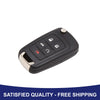 Chevy Camaro 5 Button Uncut Key Fob Remote Shell (2010 - 2013)