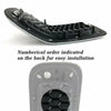 Jeep Cherokee 7X Chrome Black Honeycomb Mesh Grille Inserts (2014-2018)