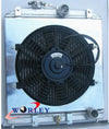 Honda Civic EG EK B16 B18 D15 D16 3 Core Radiator Shroud Fan (1992-2000)